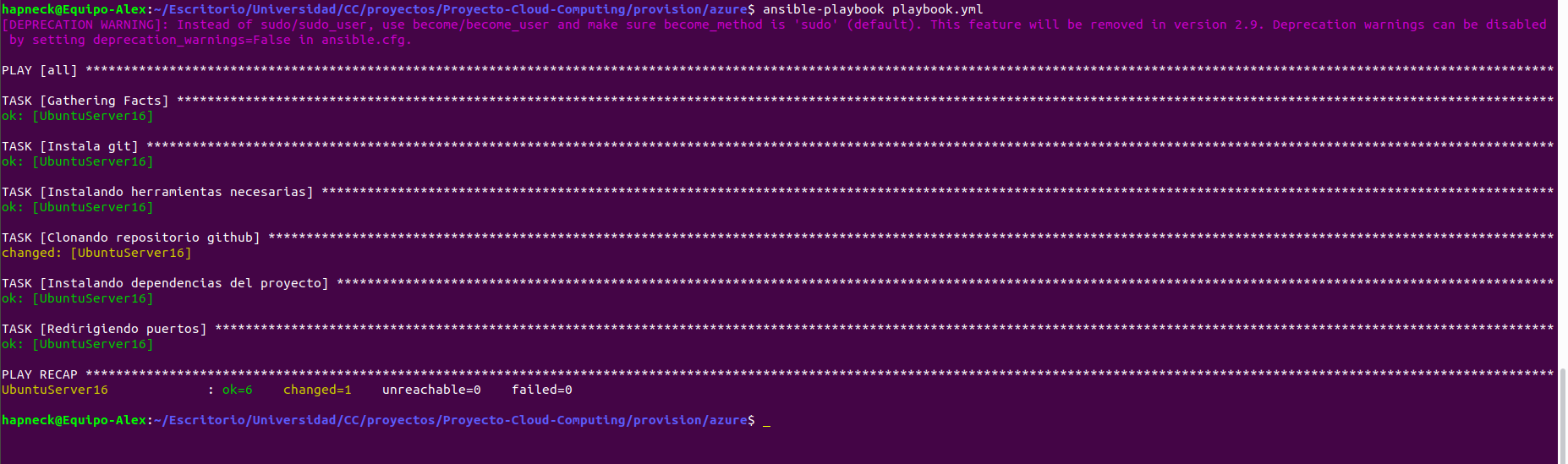 Provisionamiento de Azure con Ansible